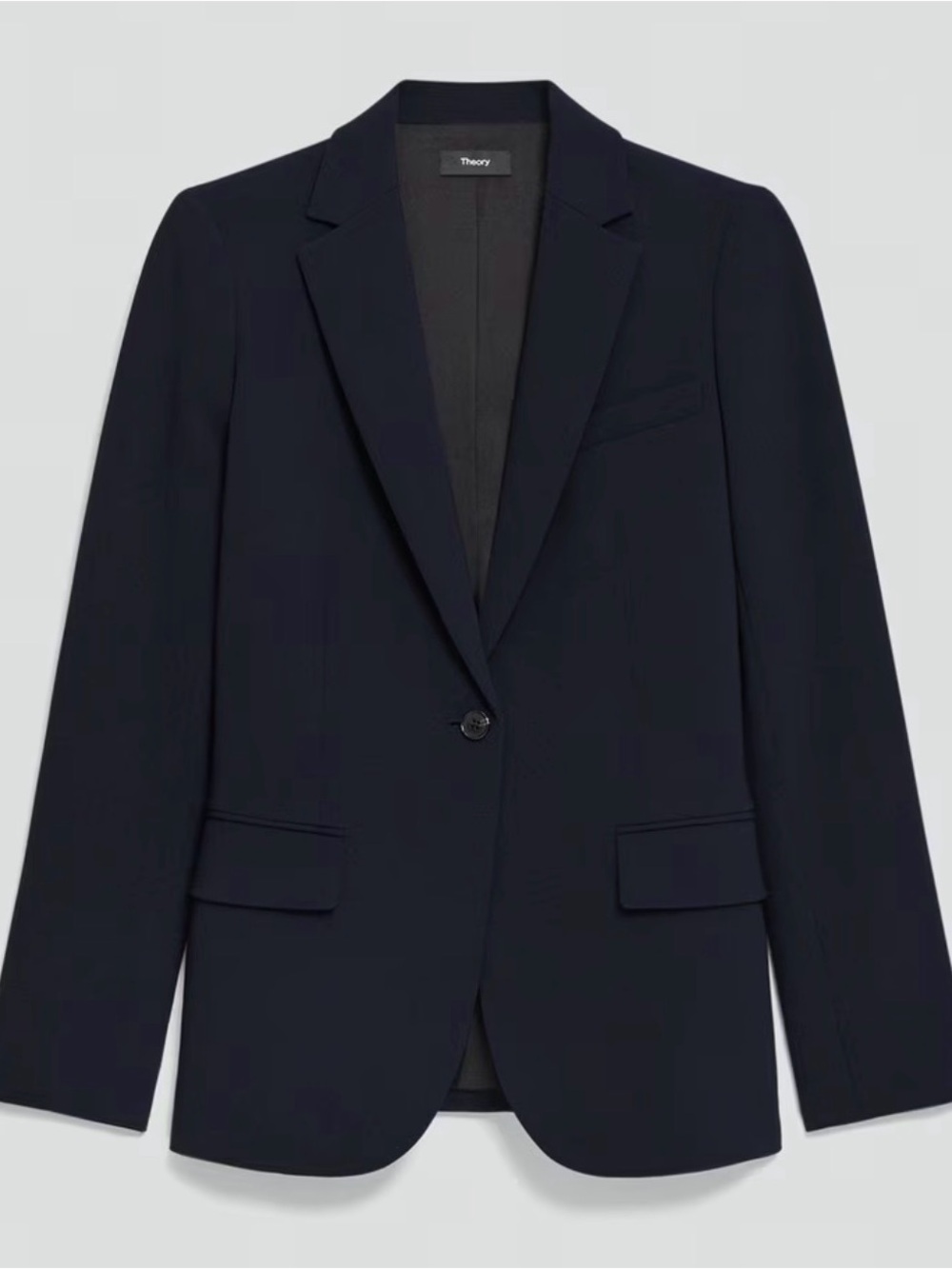 Theory Etiennette B Staple Blazer – Modern Crepe 2 – Navy – Style N059101R